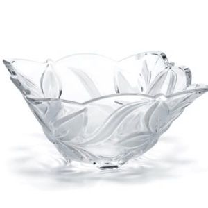 Mikasa Angelina Frost Glass Bowl 9 1/2in - NWT